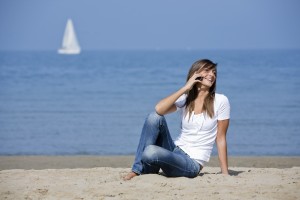 Roaming, Telefonieren am Strand