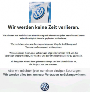 Abgasskandal-Versprechen