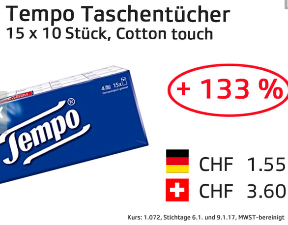 tempo-Preisvergleich