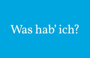 "Was hab' ich?" Logo